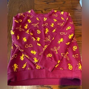 Harry Potter Red and Yellow Graphic crew neck